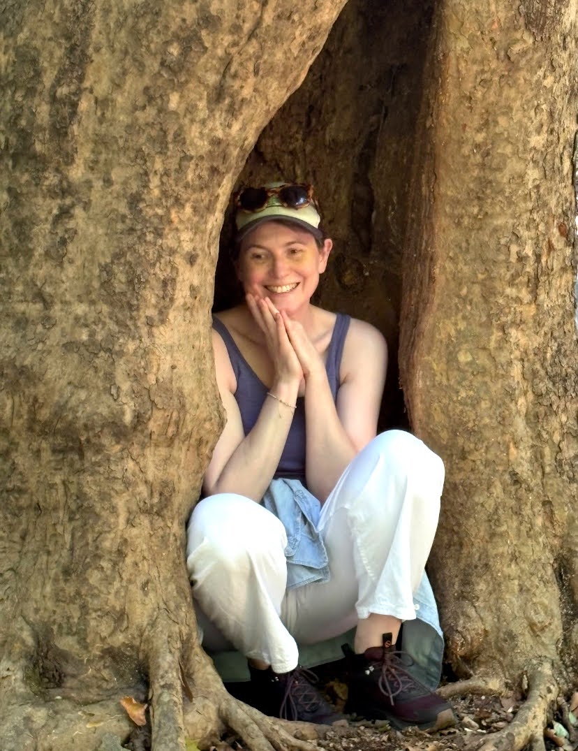 Julia by a tree in the Hudson Valley